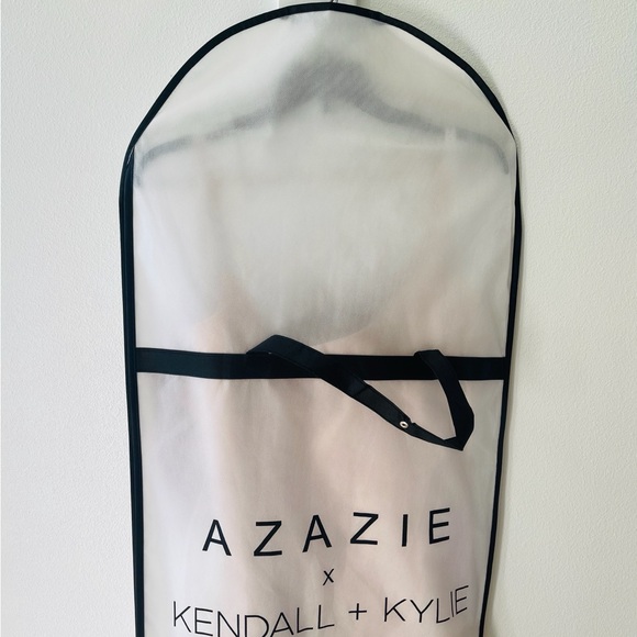 AZAZIE x KENDALL + KYLIE A-Line Side Slit Stretch Satin Floor-Length Dress - Picture 4 of 8